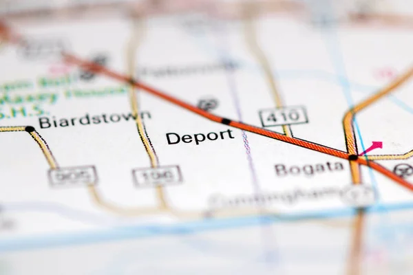 Deportace Texas Usa Mapě Geografie — Stock fotografie