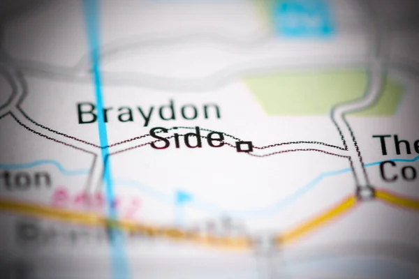 ブライドン サイド 地理地図上のイギリス — ストック写真