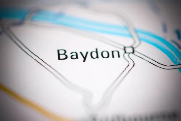 Baydon United Kingdom Geographical Map — 图库照片