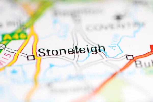 ストーンリー 地理地図上のイギリス — ストック写真