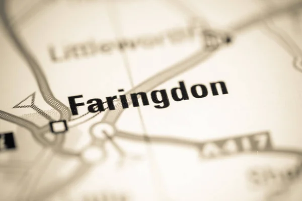 Faringdon United Kingdom Geographical Map — 图库照片