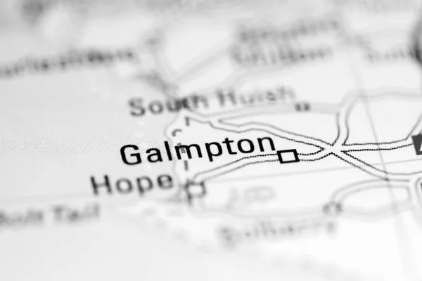 Гальмптон Велика Британія Географічній Карті — стокове фото