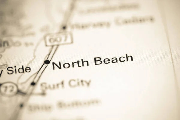 Északi Part New Jersey Ben Usa Egy Földrajzi Térképen — Stock Fotó