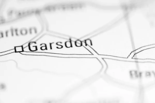 ガルソンだ 地理地図上のイギリス — ストック写真