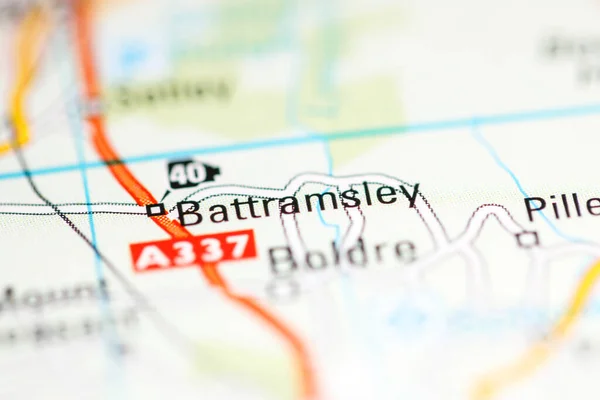 バットラムズリー 地理地図上のイギリス — ストック写真
