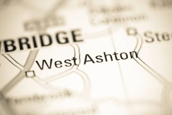 West Ashton Regno Unito Una Carta Geografica — Foto Stock