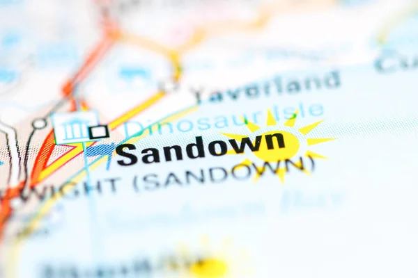 Sandown Reino Unido Sobre Mapa Geografia — Fotografia de Stock