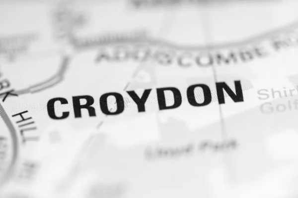 Croydon Map United Kingdom — Stock Photo, Image