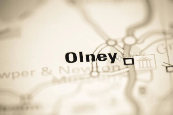 Olney Reino Unido Mapa Geográfico — Foto de Stock