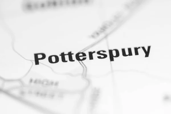 Potterspury Una Mappa Del Regno Unito — Foto Stock