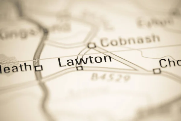 ロートン 地理地図上のイギリス — ストック写真