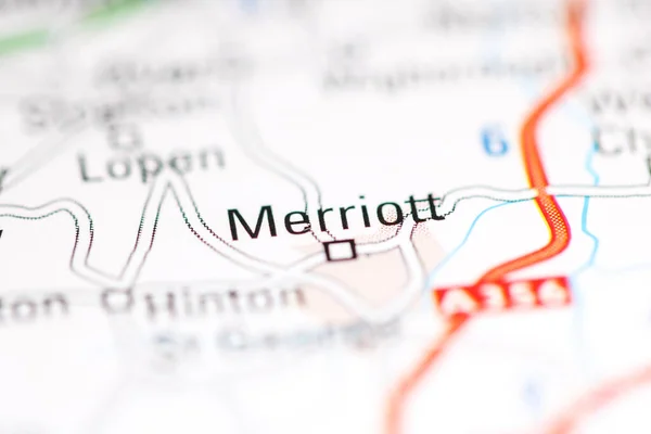 メリオット 地理地図上のイギリス — ストック写真