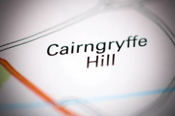 Cairngryffe Hill Географічній Карті Великої Британії — стокове фото
