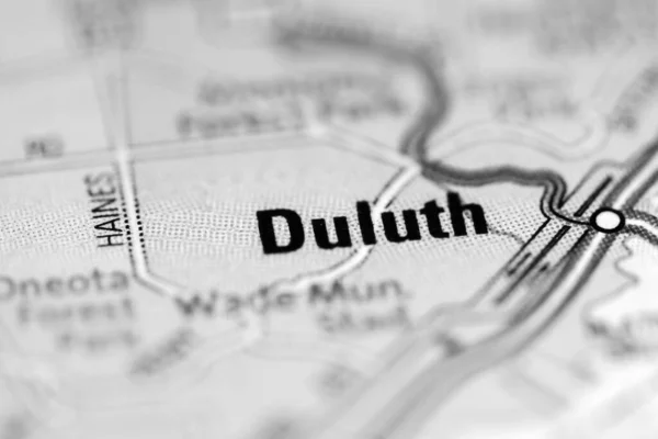 Duluth Geografisk Karta Över Usa — Stockfoto