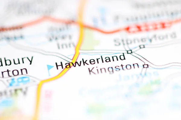 Hawkerland. United Kingdom on a geography map