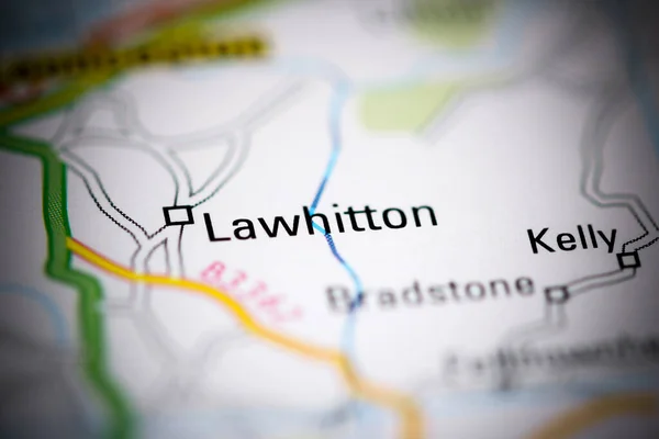 Лавіттон Велика Британія Географічній Карті — стокове фото