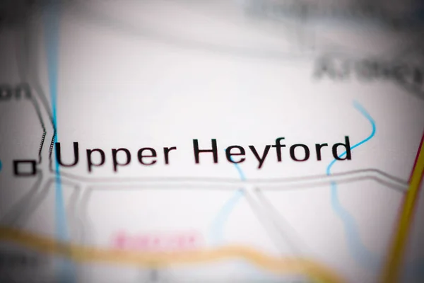 Upper Heyford Reino Unido Sobre Mapa Geografia — Fotografia de Stock