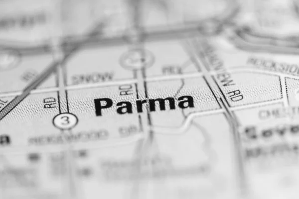 Parma Mapa Los Estados Unidos América — Foto de Stock