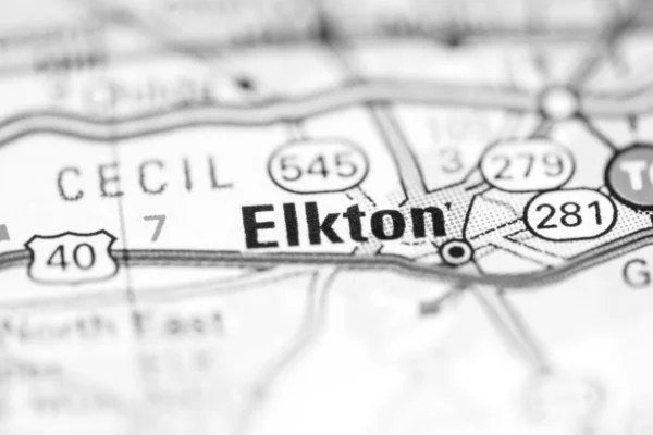 Det Elkton Maryland Usa Geografisk Karta — Stockfoto