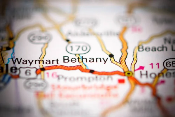 Bethany Pennsylvania Eeuu Mapa Geográfico — Foto de Stock