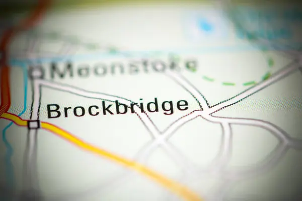 Brockbridge Reino Unido Mapa Geográfico — Foto de Stock