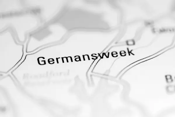 Germansweek Reino Unido Mapa Geográfico — Foto de Stock