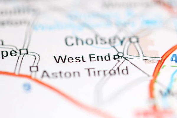ウエスト エンド 地理地図上のイギリス — ストック写真