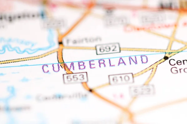 Cumberland Nueva Jersey Eeuu Mapa Geográfico —  Fotos de Stock