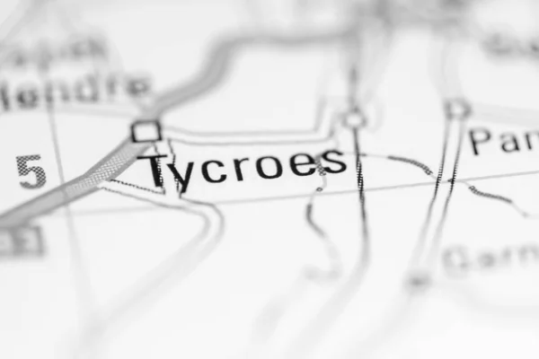 タイクロス 地理地図上のイギリス — ストック写真