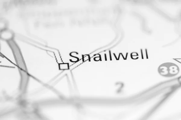 Snailwell Förenade Kungariket Geografisk Karta — Stockfoto