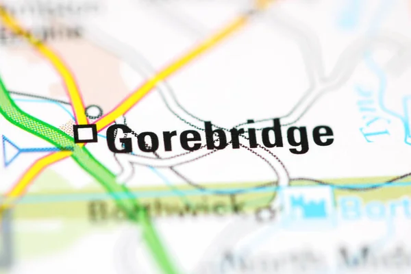 Gorebridge Mapa Geográfico Reino Unido — Fotografia de Stock
