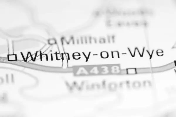 Whitney Wye Reino Unido Sobre Mapa Geografia — Fotografia de Stock
