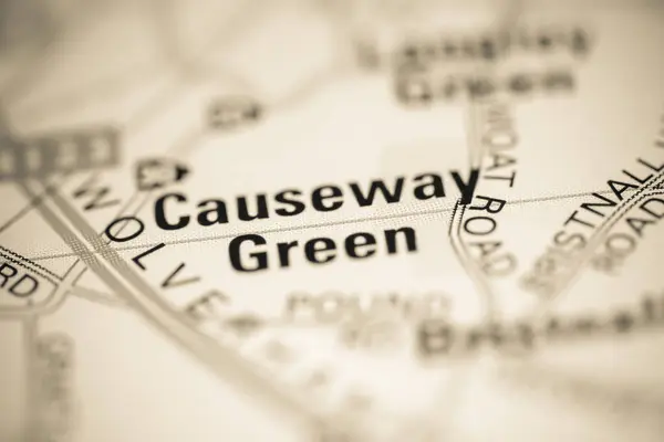 Causeway Green Χάρτη Του Ηνωμένου Βασιλείου — Φωτογραφία Αρχείου