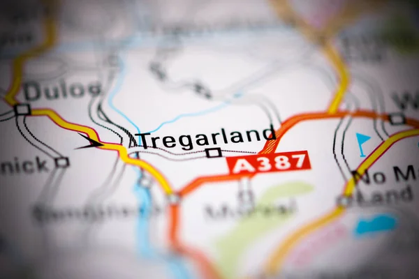 Tregarland Regno Unito Una Carta Geografica — Foto Stock