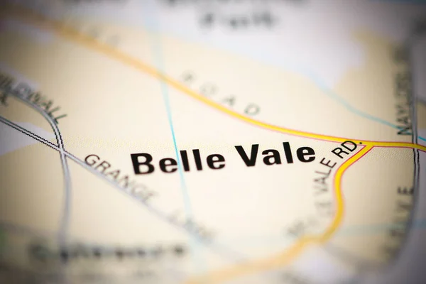 Belle Vale Una Mappa Geografica Del Regno Unito — Foto Stock