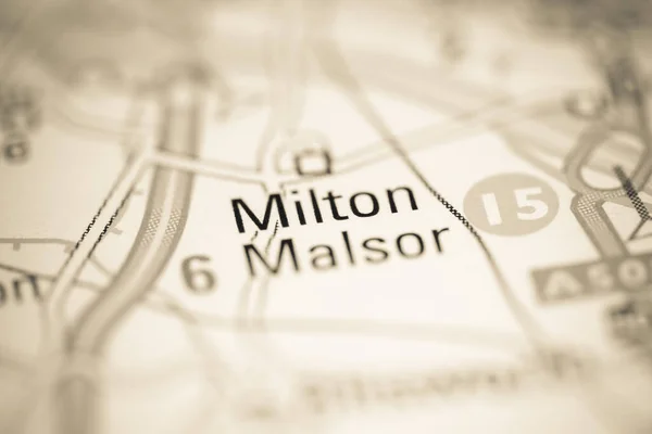 ミルトン マローサー 地理地図上のイギリス — ストック写真