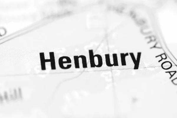 Henbury Mapa Geográfico Del Reino Unido — Foto de Stock