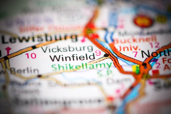 Winfielde Pensylvánie Usa Mapě Geografie — Stock fotografie