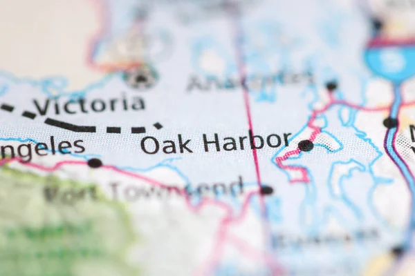 Oak Harbor on a geographical map of USA