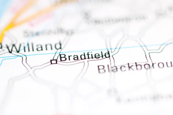 Брэдфилд Великобритания Географической Карте — стоковое фото