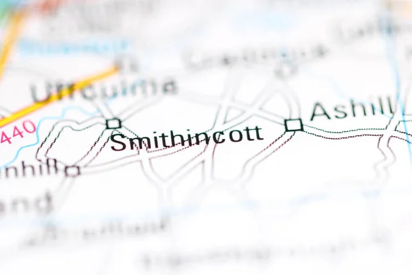 Smithincott Regno Unito Una Carta Geografica — Foto Stock