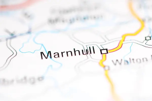 Марнхалл Велика Британія Географічній Карті — стокове фото