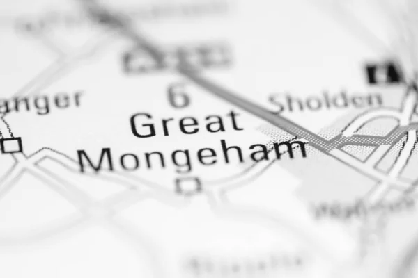 偉大なモンゴル人 地理地図上のイギリス — ストック写真