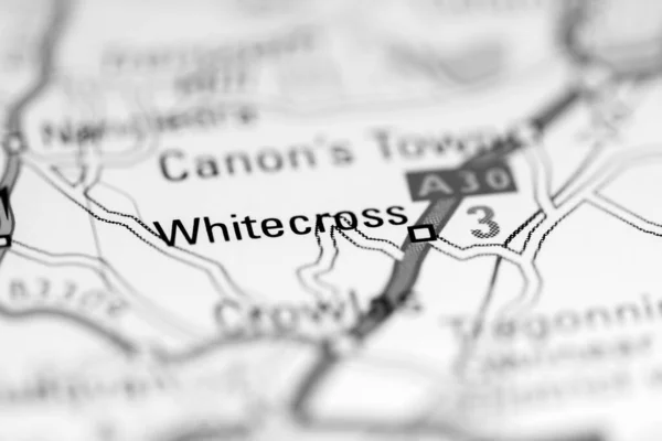 ホワイトクロスだ 地理地図上のイギリス — ストック写真