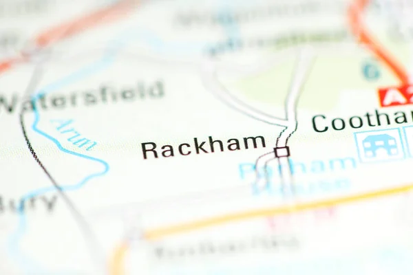 Rackham Regno Unito Una Carta Geografica — Foto Stock