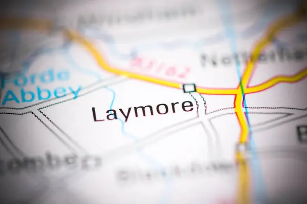 Laymore Regno Unito Una Carta Geografica — Foto Stock