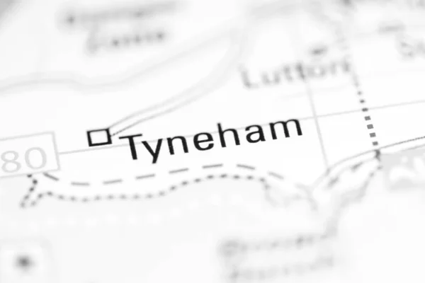 Tyneham Regno Unito Una Carta Geografica — Foto Stock
