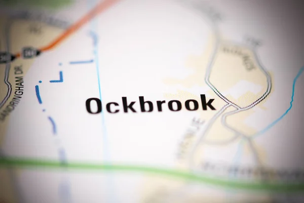 Ockbrook Mapa Geográfico Del Reino Unido — Foto de Stock