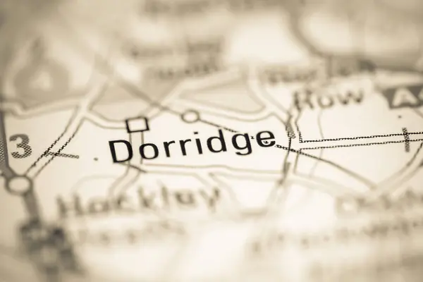 Dorridge Reino Unido Sobre Mapa Geografia — Fotografia de Stock