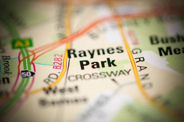 Raynes Park on a map of the United Kingdom